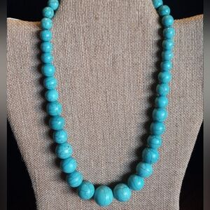 Graduated Magnesite Beads Necklace